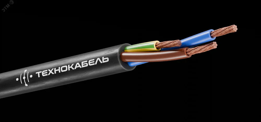 Кабель силовой КГВВнг(А)-LS 3х4(N,PE)-0,66 (100 м) ТРТС