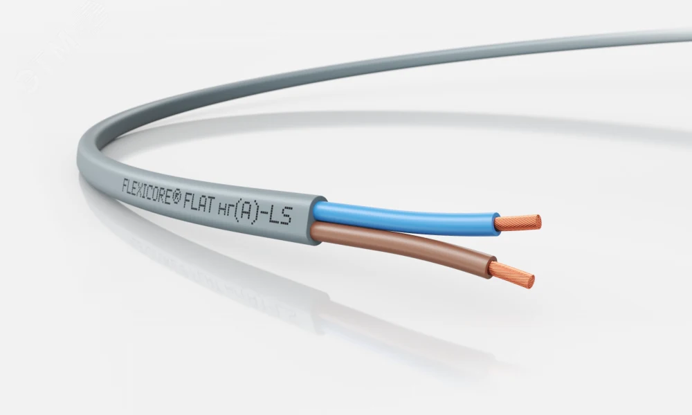 Кабель силовой FLEXICORE FLAT нг(А)-LS 2X0,75 (100м)