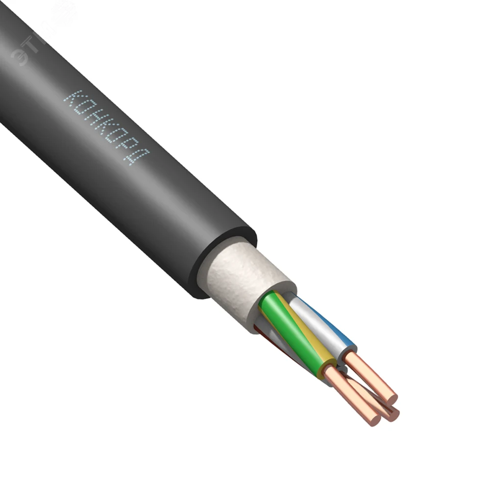 Кабель силовой ВВГнг(A)-LS 3х4(N.PE)-0.66(бухта   100м)